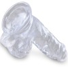 King Cock - Clear Pénis Réaliste Avec Boules 10.1 CM Transparent