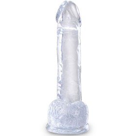 King Cock - Pene Realista Transparente Con Bolas 15,2 CM Transpar