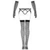 LIVCO CORSETTI FASHION - ENSEMBLE NEMALIA JARRETIÈRE + BAS + GANTS NOIR LIVCO CORSETTI SETS