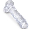 King Cock - Pene Realista Transparente Con Bolas 16,5 CM Transpar
