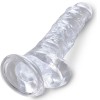 King Cock - Pene Realista Transparente Con Bolas 16,5 CM Transpar