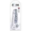 King Cock - Clear Pénis Réaliste Avec Boules 16.5 CM Transparent