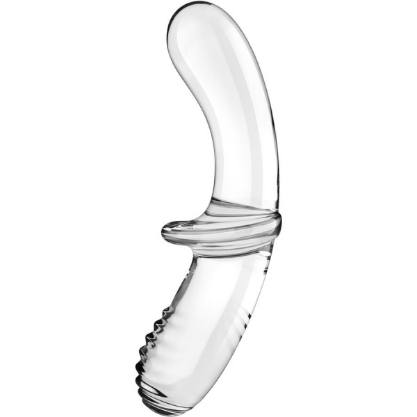 SATISFYER - DILDO DOBLE CRISTAL TRANSPARENTE SATISFYER CRYSTAL