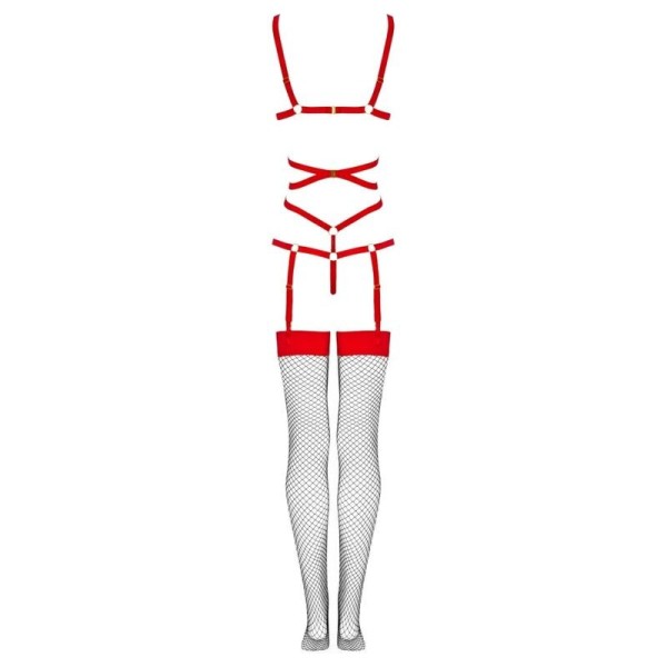 LIVCO CORSETTI FASHION - THIARA LC 20213 ENSEMBLE CORPS + BAS ROUGE L/XL LIVCO CORSETTI SETS