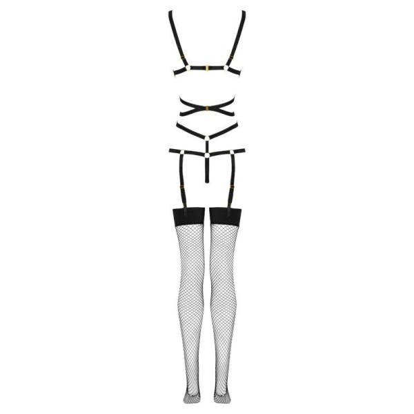 LIVCO CORSETTI FASHION - THIARA LC 20213 ENSEMBLE CORPS + BAS NOIR S/M LIVCO CORSETTI SETS