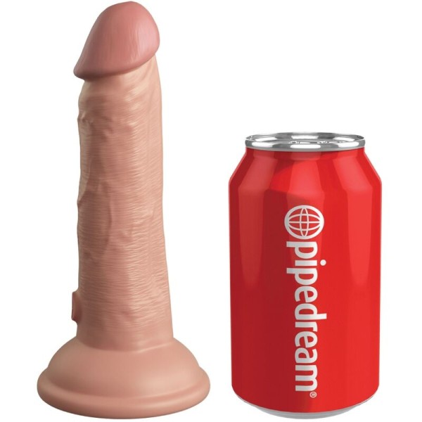 King Cock - Vibrador Realista Elite Vibratório e Silicone 15,2 CM