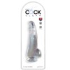 King Cock - Consolador Transparente Con Testículos 15,2 CM Transp