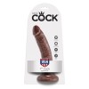King Cock - 7 Vibrador de Chocolate 17,8 CM – Pênis realistas
