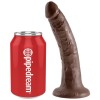 King Cock - 7 Vibrador de Chocolate 17,8 CM – Pênis realistas