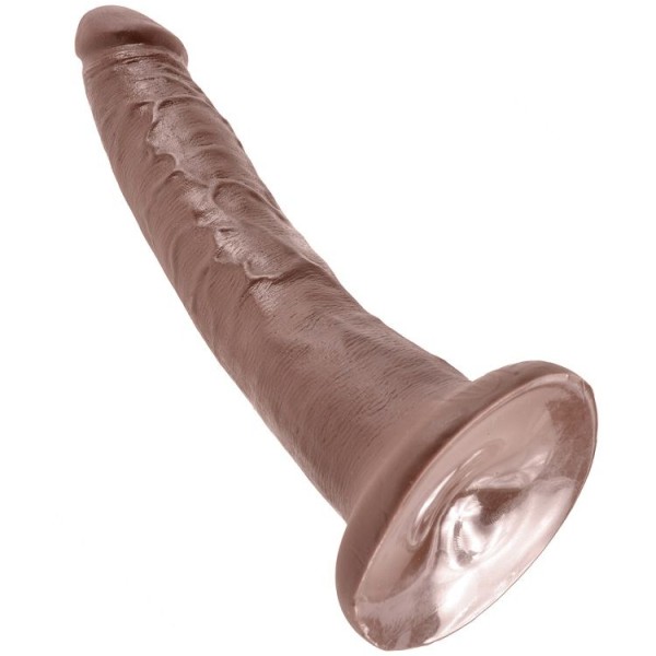 King Cock - 7 Gode Chocolat 17.8 CM – Pénis réalistes
