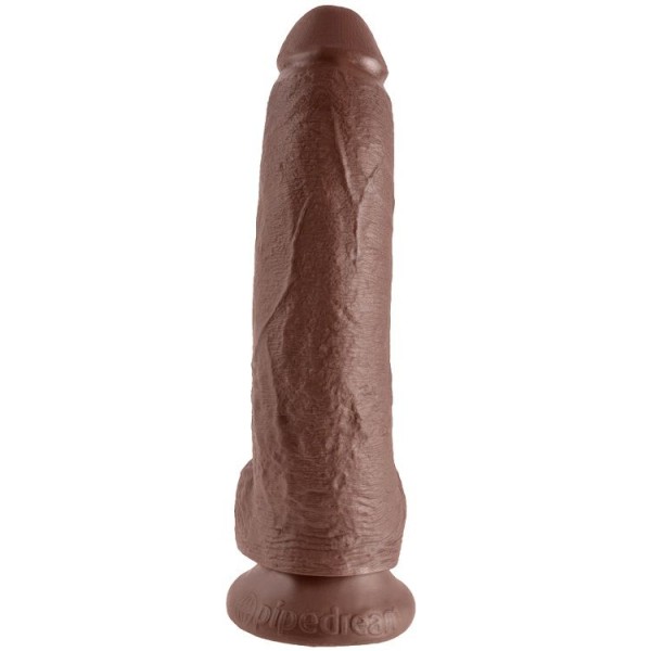 King Cock - 9 Gode Marron Avec Boules 22.9 CM
