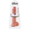 King Cock - 11 Vibrador Carne Com Bolas 28 CM