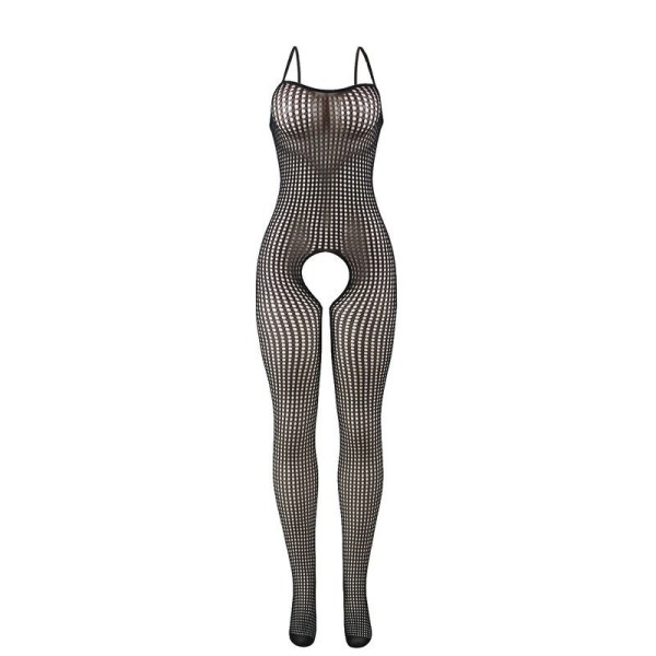 SUBBLIME - 951726 BODYSTOCKING NOIR EN RÉSILLE ÉLASTIQUE SANS FOURRURE TAILLE UNIQUE SUBBLIME BODYSTOCKINGS