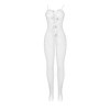 SUBBLIME - 951740 BODYSTOCKING RESILLE BLANCHE ENTREJAMBE AVEC NOEUDS TAILLE UNIQUE SUBBLIME BODYSTOCKINGS
