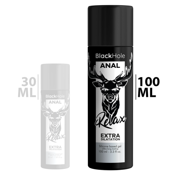 BLACK HOLE - DILATACIÓN ANAL GEL BASE SILICONA BLACK HOLE 100 ML 