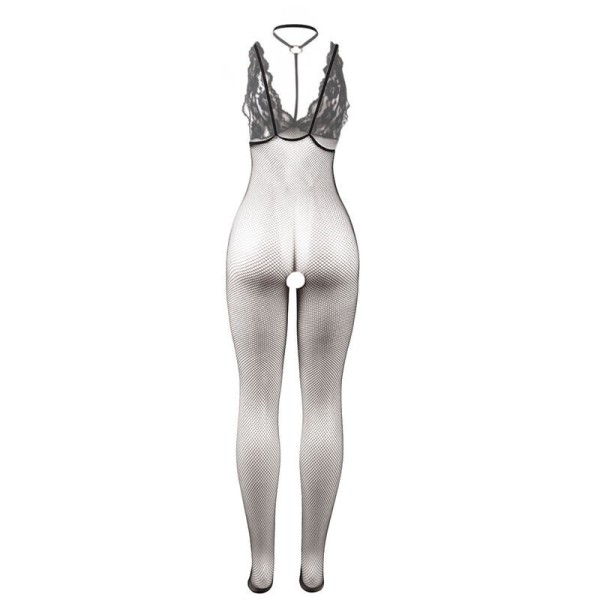 SUBBLIME - 951993 BODYSTOCKING RÉSILLE TRANSPARENTE NOIRE SANS FOURRURE TAILLE UNIQUE SUBBLIME BODYSTOCKINGS