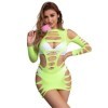 SUBBLIME - 952280 ROBE RÉSILLE ÉLASTIQUE MANCHES LONGUES VERT TAILLE UNIQUE SUBBLIME DRESSES