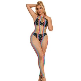 SUBBLIME - 952358 VESTIDO DE MALLA CUELLO HALTER ARCO IRIS TALLA 
