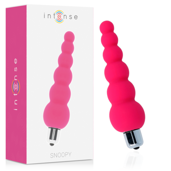 Intense - Snoopy 7 Vitesses Silicone Rose – Vibromasseurs anaux
