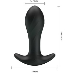 Pretty Love - Vibrador Anal Preto - Plugs Anal