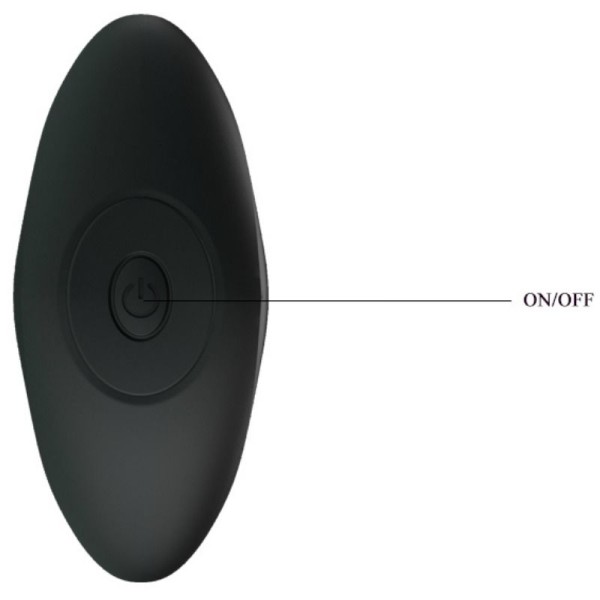 Pretty Love - Vibrador Anal Preto - Plugs Anal