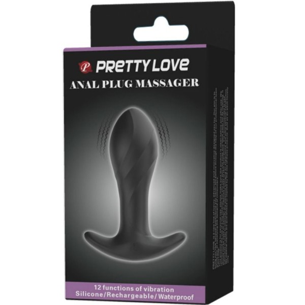 Pretty Love - Vibrador Anal Negro - Plugs Anales