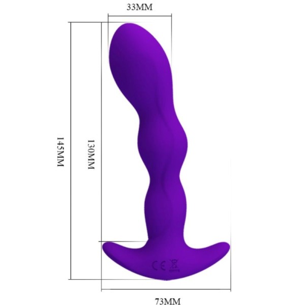 Pretty Love - Massager Anal 12 Modes DE Vibration Lilas