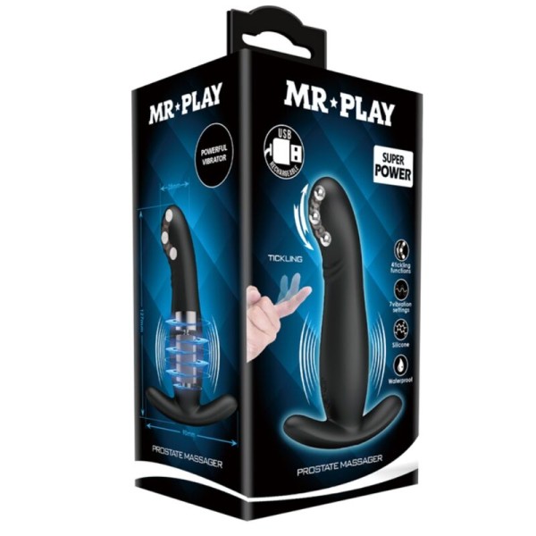 MR Play - Masajeador de Próstata Recargable Negro