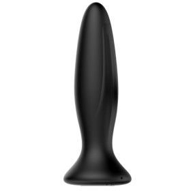 MR Play - Plug Anal Vibrador Preto Recarregável
