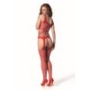 PASSION - BS 106 BODYSTOCKINGS ROJO TALLA ÚNICA PASSION BODYSTOCK
