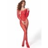 PASSION - BS 107 BODYSTOCKINGS ROJO TALLA ÚNICA PASSION BODYSTOCK