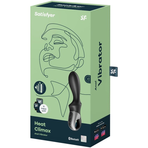 Satisfyer - Application Vibrateur Anal Heat Climax Noir