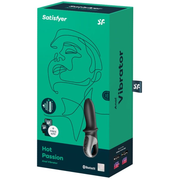 Satisfyer - Application DE Vibrateur Anal HOT Passion Noir