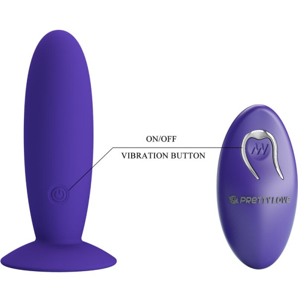 Pretty Love - Vibrateur Anal Youth Plug Télécommande Violet
