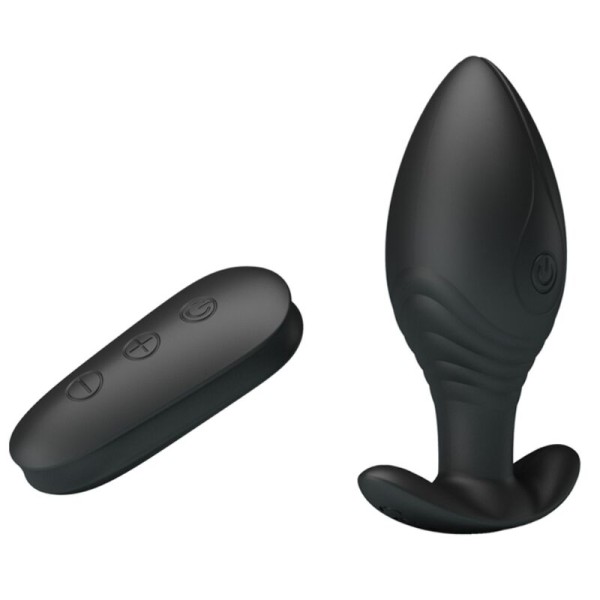 Pretty Love - Vibrador Plug Anal Regina Recargable Negro