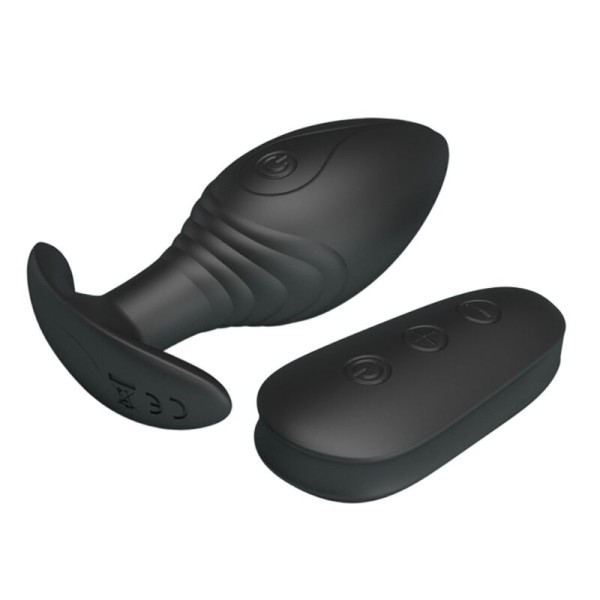 Pretty Love - Vibrador Plug Anal Regina Recargable Negro
