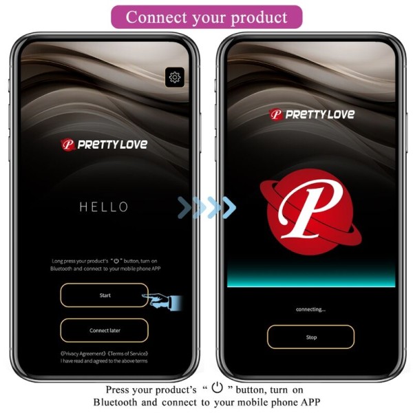 Pretty Love - Plug Anal Contrôlé PAR Application Jefferson Noir