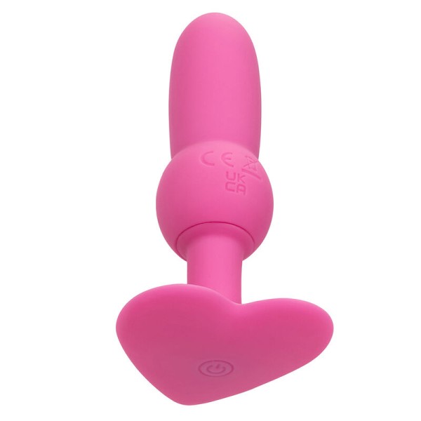 Calexotics - First Time Sonde Anal Plug Perlée 10 Vibrations Rose