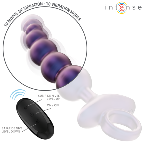 Intenso - Tito Plug Anal Vibrador Modelo 3 Control Remoto