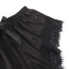 SUBBLIME - 953935 CHEMISE DE NUIT DÉCONTRACTÉE EN SOIE + PANTALON EN DENTELLE NOIR S/M SUBBLIME SETS