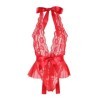 SUBBLIME - 953973 BODY SEXY A VOLANTS + CEINTURE ROUGE S/M SUBBLIME BODIES