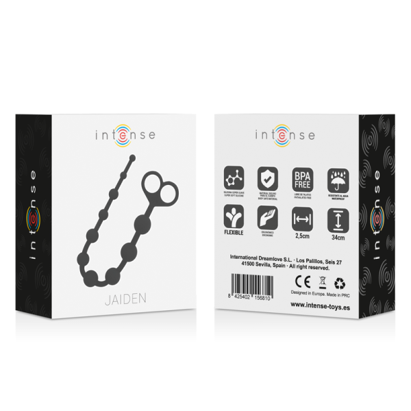Intenso - Jaiden Noir Anal Beads – Consoladores anales