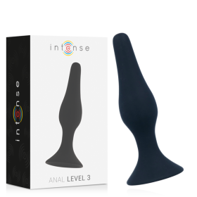 Intense - Anal Niveau 3 12,5cm Noir – Bouchons anaux