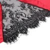 SUBBLIME - 954024 CARACO DOS TRANSPARENT EN DENTELLE + STRING ROUGE/NOIR L/XL SUBBLIME SETS