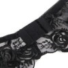 SUBBLIME - 945237 SUTIÃ + CALÇA COM CINTA LIGA PRETO PADRÃO FLORAL S/M CONJUNTOS SUBBLIME