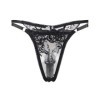 SUBBLIME - 945237 SOUTIEN-GORGE + CULOTTE AVEC PORTE-JARRETELLES MOTIF FLORAL NOIR S/M SUBBLIME SETS