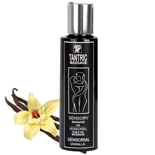 EROS-ART - HUILE DE MASSAGE TANTRIQUE NATURELLE ET VANILLE APHRODISIAQUE 100 ML EROS-ART