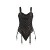 SUBBLIME - 9542277 BODY AVEC CHAÎNES + PORTE-JARRETELLES NOIR L/XL SUBBLIME BODIES