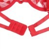 SUBBLIME - 954321 SOUTIEN-GORGE + STRING + PORTE-JARRETELLES IMPRIMÉ COEUR ROUGE S/M SUBBLIME SETS