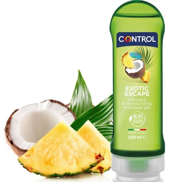 CONTROL - LUBRICANTES 2 EN 1 MASAJE Y PLACER EXÓTICO 200 ML CONTR